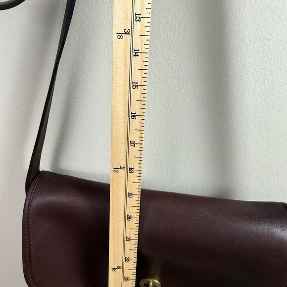 Vintage COACH Brown Leather City Bag Shoulder Bag Handbag #9790 Keychain - Picture 12 of 15